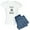 With Blue Strpe Pant, variant on - Cowgirls Last Ride, Before Shes The Bride Pajamas - Women's Short Sleeve Print T-Shirt and Pants Light Cotton Pajama Set