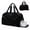 Black, variant on WANDF Gym Bag for Women Men,30L Travel Duffle Bag with Shoe and Wet Compartment, Adjustable Strap Water-Resistant Weekender Carry On Bags,Sports Fitness Bag(Black)