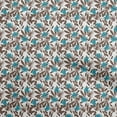thumbnail image 1 of oneOone Polyester Spandex Brown Fabric Florals Sewing Material Print Fabric By The Yard 56 Inch Wide, 1 of 5