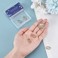 thumbnail image 3 of 6Pcs Ion Plating(IP) 304 Stainless Steel Spring Gate Rings Oval Real 18K Gold Plated 18.5x10x3mm, 3 of 6