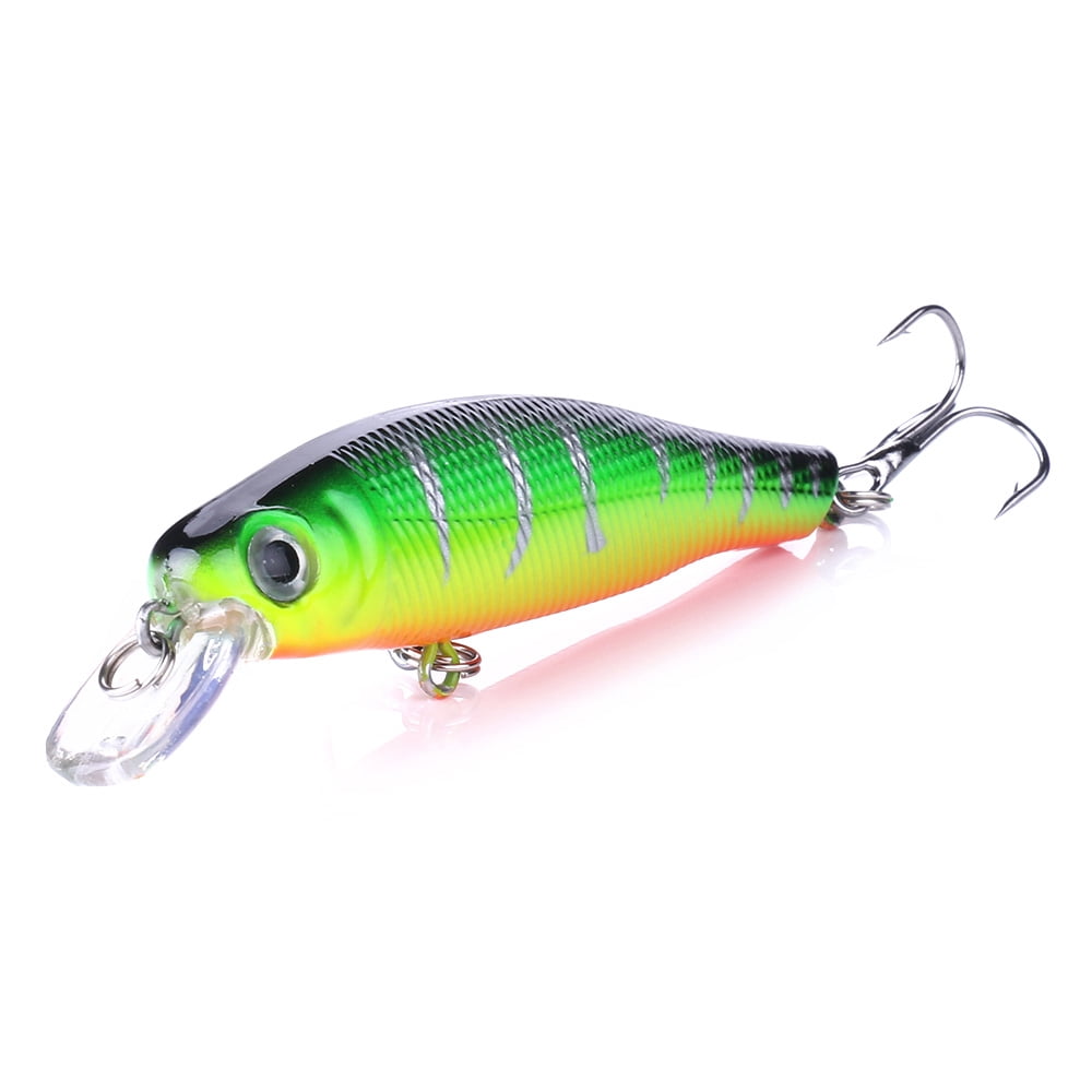 HENGJIA Minnow Fishing Lures Kit with Treble Hooks for Saltwater Freshwater, Lure kit for Trout Bass Salmon Fishing,12PCS