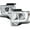 Chrome Housing Clear Lens, variant on Spec-D Tuning Chrome Projector Headlights w/ LED Tube Compatible with 2009-2014 Ford F150, Left + Right Pair Headlamps Assembly