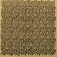 thumbnail image 1 of Ahgly Company Indoor Square Abstract Brown Contemporary Area Rugs, 4' Square, 1 of 4