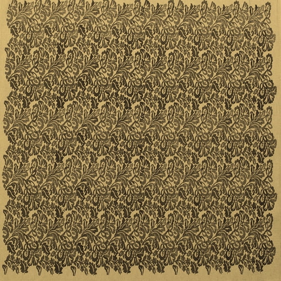 Ahgly Company Indoor Square Abstract Brown Contemporary Area Rugs, 4' Square