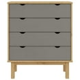 thumbnail image 5 of vidaXL OTTA Cabinet with 4 Drawers and 4 Wooden Legs, Brown, 5 of 6