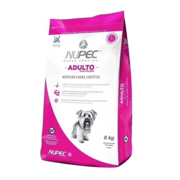 Croquetas para Perro Nupec Adulto Razas Pequeñas 8 Kg