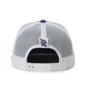 Pabst Blue Ribbon Eagle Logo Structured Trucker Hat, Royal Blue & White, High Crown Snapback