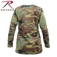 thumbnail image 3 of Womens Long Sleeve Longer Style T-Shirt, Woodland Camo, 3 of 3