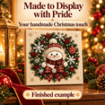 thumbnail image 6 of Christmas Diamond Art Kits, DIY Pearl Diamond Painting Art Kit with Frame, Christmas Pearl Beads Art Craft for Adults & Beginners, Home Wall Decor, 6 of 9