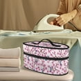 thumbnail image 2 of ZUXONGSY Hummingbird Cherry Blossom Print Steam Iron Holder Waterproof & Dustproof Garment Steamer Case Lightweight Travel Iron Organizer with Handle , Case Only, 2 of 6