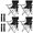 4pcs-black, variant on 4PCS Folding Camping Chairs-Lightweight, Installation-Free, Portable Chair for Beach, Lawn, Outdoor Sports