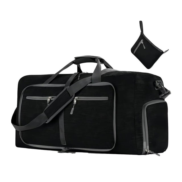TopLLC Travel Duffel Bag, Large Capacity Weekender Bags with Shoes Compartment and Multiple Pockets, Multifunction Sport Gym Bag Personal Item Bag Foldable Carry on Luggage Overnight Bag for Women Men