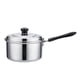 thumbnail image 5 of Cacerola antiadherente con tapa, olla de cocina de metal con mango largo, olla para leche, olla para cocinar 14cm, 5 of 9