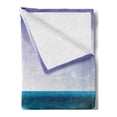 thumbnail image 2 of Underwater Soft Flannel Fleece Throw Blanket, Wild Sharks Swimming in Sea Atlantic Ocean Peace Clouds Marine Design, Cozy Plush for Indoor and Outdoor Use, 60" x 80", Violet Petrol Blue, by Ambesonne, 2 of 5