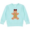 thumbnail image 2 of Inktastic Cute Gingerbread Girl with Red Plaid Bow Toddler Sweatshirt, 2 of 4