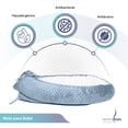 thumbnail image 2 of Cuna Nido Portátil Memory Foam Colecho Bebé Color Azul, 2 of 8