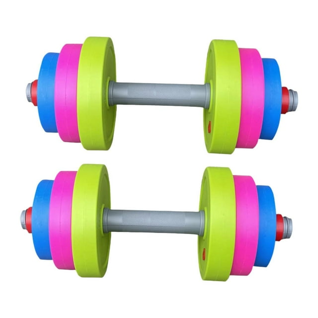 Paquete de 2 mancuernas de juguete para niños perfecl pesas de gimnasio para niños pequeños 12 cm