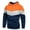 Orange, variant on Fgnfyis Men's Hoodies & Sweatshirts Casual Color Blocked Loose Jacket with Pockets and Hooded Style for Everyday Wear Men Sweatshirts Yellow XXXL
