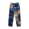thumbnail image 2 of Fotbe Elegant Blue Gold Blooms Men's Pajama Pants,Sleepwear Pants,Pj Bottoms Drawstring And Pockets-XX-Large, 2 of 7