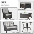 thumbnail image 4 of POCASSY 8 Piece Rattan Sofa Seating Group with Cushions, 4 of 11
