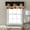 Brown, variant on Kitchen Curtain Valance Retro Blue Green Zigzag Chevron Rod Pocket Window Valances,Southwest Ethnic Style Small Windows Treatment for Living Room Bedroom,42"x12"