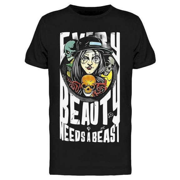 Beauty Needs A Beast T-Shirt Men -Image by Shutterstock, Male 3X-Large