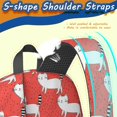 thumbnail image 5 of White Cat and Dot Red Pattern 17" School Backpacks for Teens,Waterproof Oxford Fabric,S-Shape Padded Straps for School,Travel,Hiking,Camping, 5 of 6