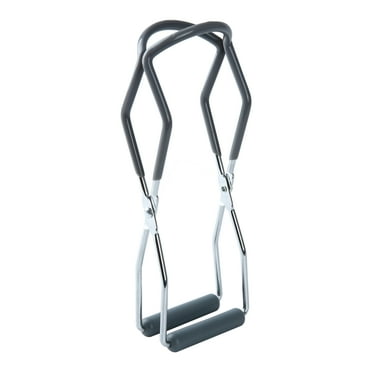 Mainstays Stainless Steel Canning Jar Lifter Tongs with Gray Grip Handles