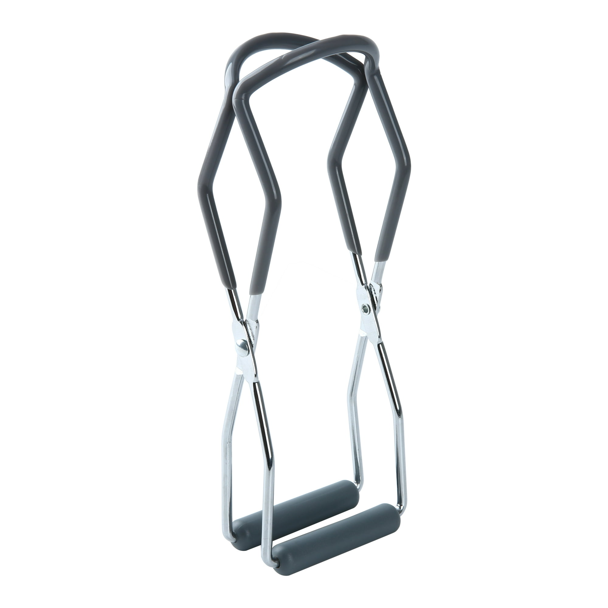 Mainstays Stainless Steel Canning Jar Lifter Tongs with Gray Grip Handles