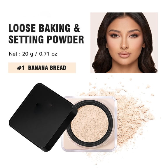 Finish Loose Setting Powder, Setting Powder Makeup Face Powder Lightweight Breathable Matte Oil Control for Natural Daily Makeup Look