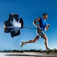 thumbnail image 1 of Entrenamiento de velocidad de carrera, 56 pulgadas Taladros de velocidad Resistencia Paracaídas Correr Sprint Chute Fútbol Deporte Entrenamiento de velocidad brillar Hogar, 1 of 3