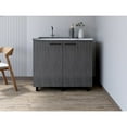 thumbnail image 2 of We Have Furniture Utility Sink Cabinet Burwood, Kitchen, Smoky Oak, 2 of 3