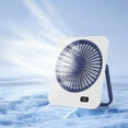 thumbnail image 6 of Bfogop 2025 New desktop fan, 100 level desktop fan，portable USB charging, portable ultra-thin, wall-mounted, mini dormitory, Camp out，home office, 6 of 6
