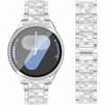 thumbnail image 1 of Chenchen Bands and Tempered Glass Case Compatible with Samsung Galaxy Watch 7 / FE / 6/5 / 4 40mm 44mm, 20mm Bling Diamond Metal Strap with Full Protective Case Screen Protector Cover for Women Men, 1 of 1