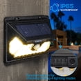 thumbnail image 2 of 2 Pack Solar Motion Light, 4 Modes Wide Angle Solar Lights Outdoor Waterproof Solar Security Light, 3000K Warm White, 2 of 7