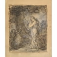 thumbnail image 3 of François Gérard 12x14 Black Modern Framed Museum Art Print Titled - Daphnis Running Toward Chloe (ca. 1798), 3 of 5