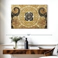 thumbnail image 3 of Elephant Stock Elephant Lotus Mandala Wall Art - Horizontal Canvas Wall Art - Living Room Wall Decor - Decor Elements Canvas - Brown And Black Decor - 39" x 26", 3 of 8