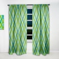 thumbnail image 2 of DESIGN ART Designart 'Tartan Geometrical Texture II' Mid-CenturyCurtain Single Panel 52 in. wide x 95 in. high - 1 Panel 95 Inches, 2 of 5