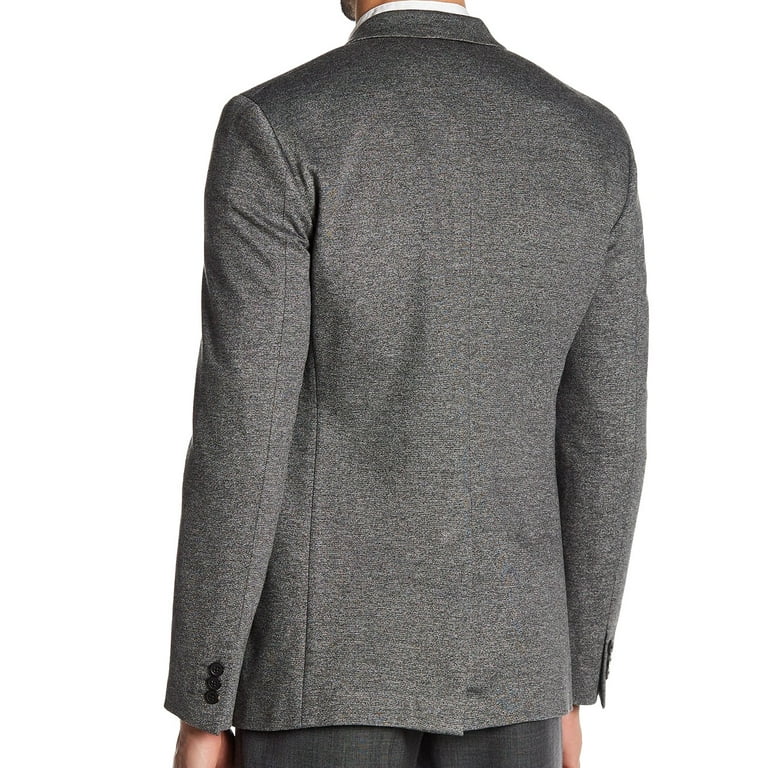 Theory Mens Heathered Ponte Sports Two Button Blazer Jacket