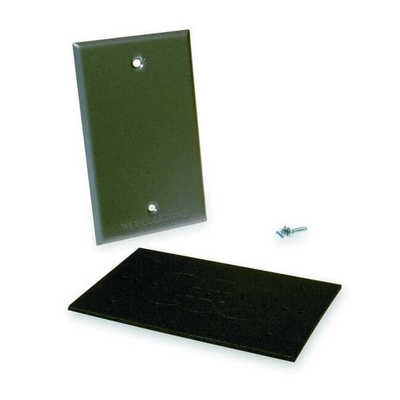 Bell Outdoor 5173-0 Gray Single Gang Blank Switch Plate Cover