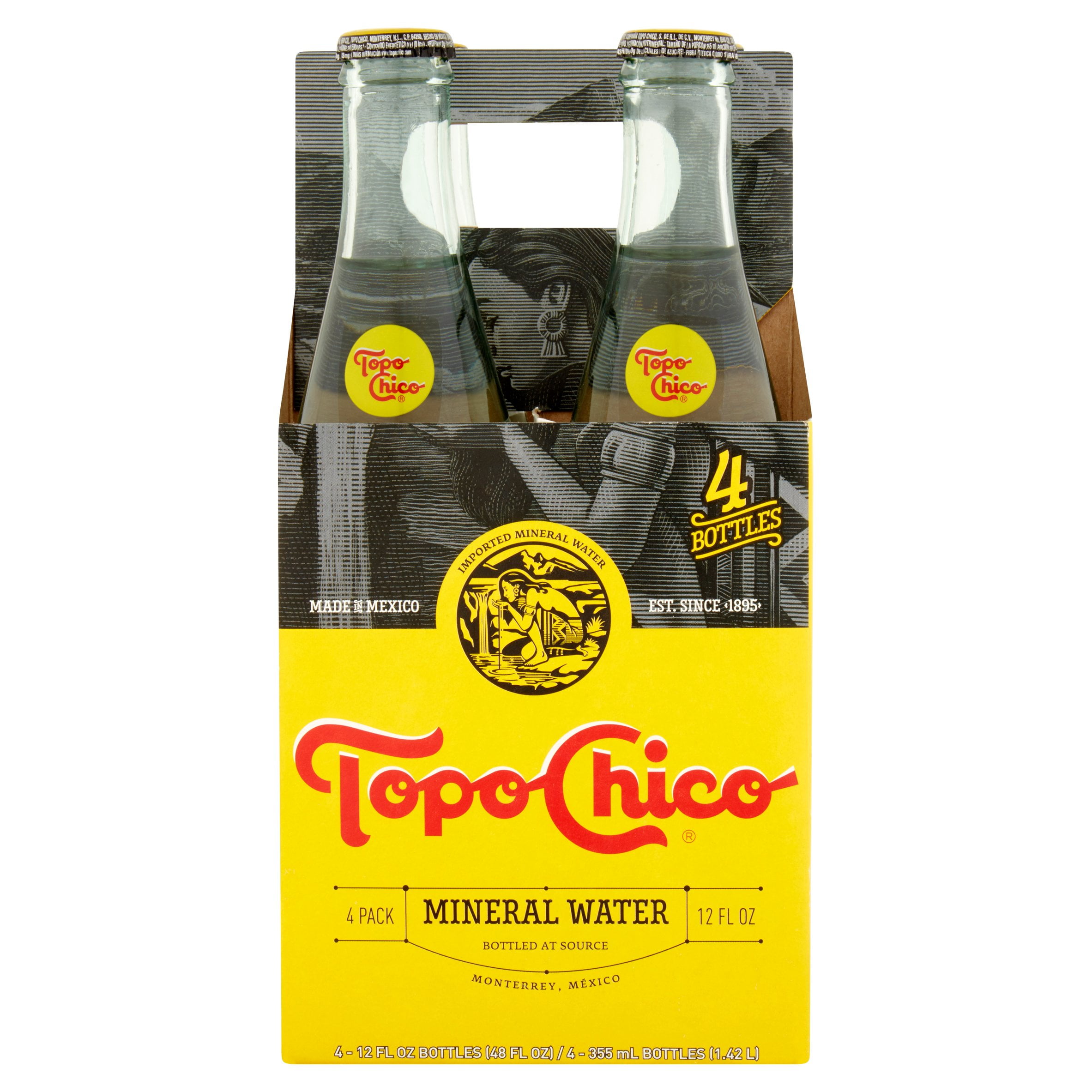 Topo Chico Mineral Water, 12 Fl Oz, 4 Count