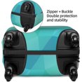 thumbnail image 4 of Highly Elastic Spandex Suitcase Cover Luggage Cover Protector Large Fits 25 to 28 Inch Abstract Geometric Blue Background Prints, 4 of 6