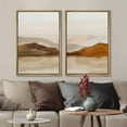 thumbnail image 3 of IDEA4WALL Framed Canvas Print Wall Art Set Brown Mountain Range Ocean Lake Nature Wilderness Modern Art Decorative Geometric Minimal Artwork for Living Room, Bedroom, Office -, 3 of 5
