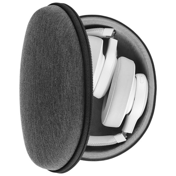 Geekria Shield Headphones Case Compatible with JBL TUNE 770NC, TUNE 750NC, Live 770NC, Live 650 BT NC, E65BTNC, E55BT, Replacement Hard Shell Travel Carrying Bag with Cable Storage (Grey)