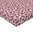 thumbnail image 4 of Ambesonne Jaguar Skin Pattern Fitted Sheet, Wild Animal Art, Queen Size, Dried Rose Pale Pink, 4 of 5