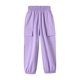 thumbnail image 4 of Odeerbi 3-15 Años Niños Niñas Cargo Pantalones Deportes Jogger Pantalones Casual Sólido Color Verano Pantalones de Trabajo, 4 of 5
