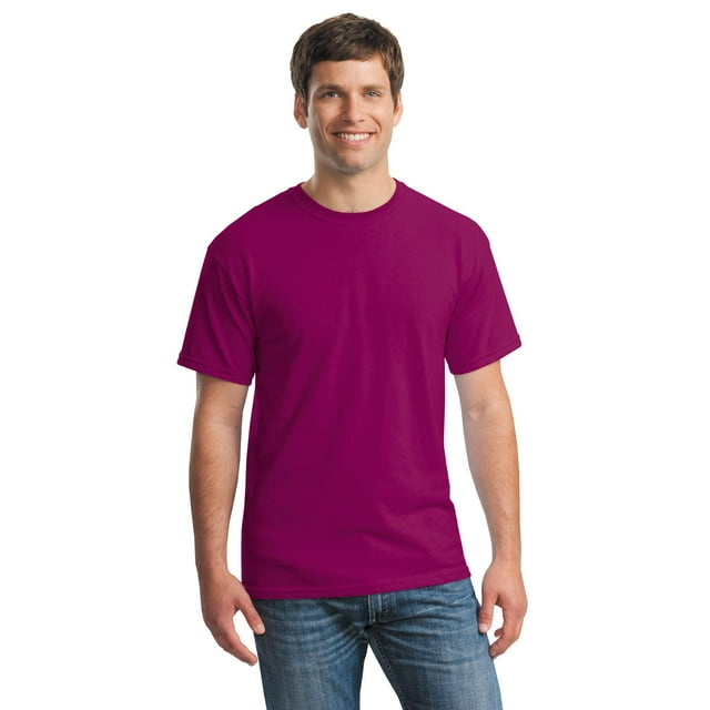 Gildan T-Shirt Col Rond en Coton Épais à Manches Courtes pour Hommes - 5000