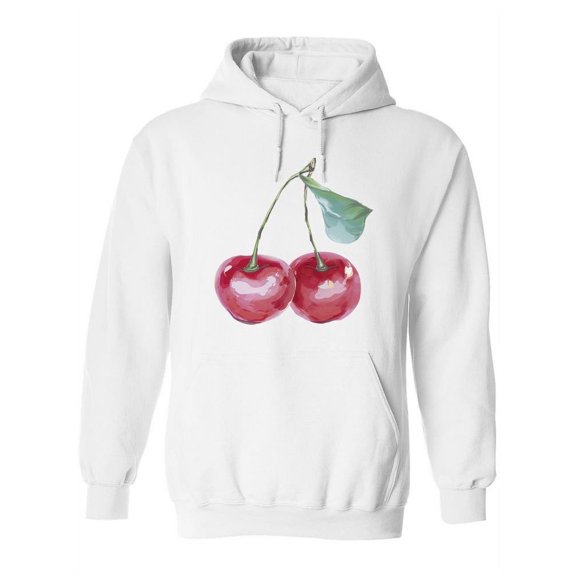 Red Cherries Design Hoodie Women -Image by Shutterstock, Female Medium