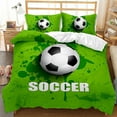 thumbnail image 1 of Sports Football Quilt Cover Home Textile Three-piece Bedding E, 1 of 2