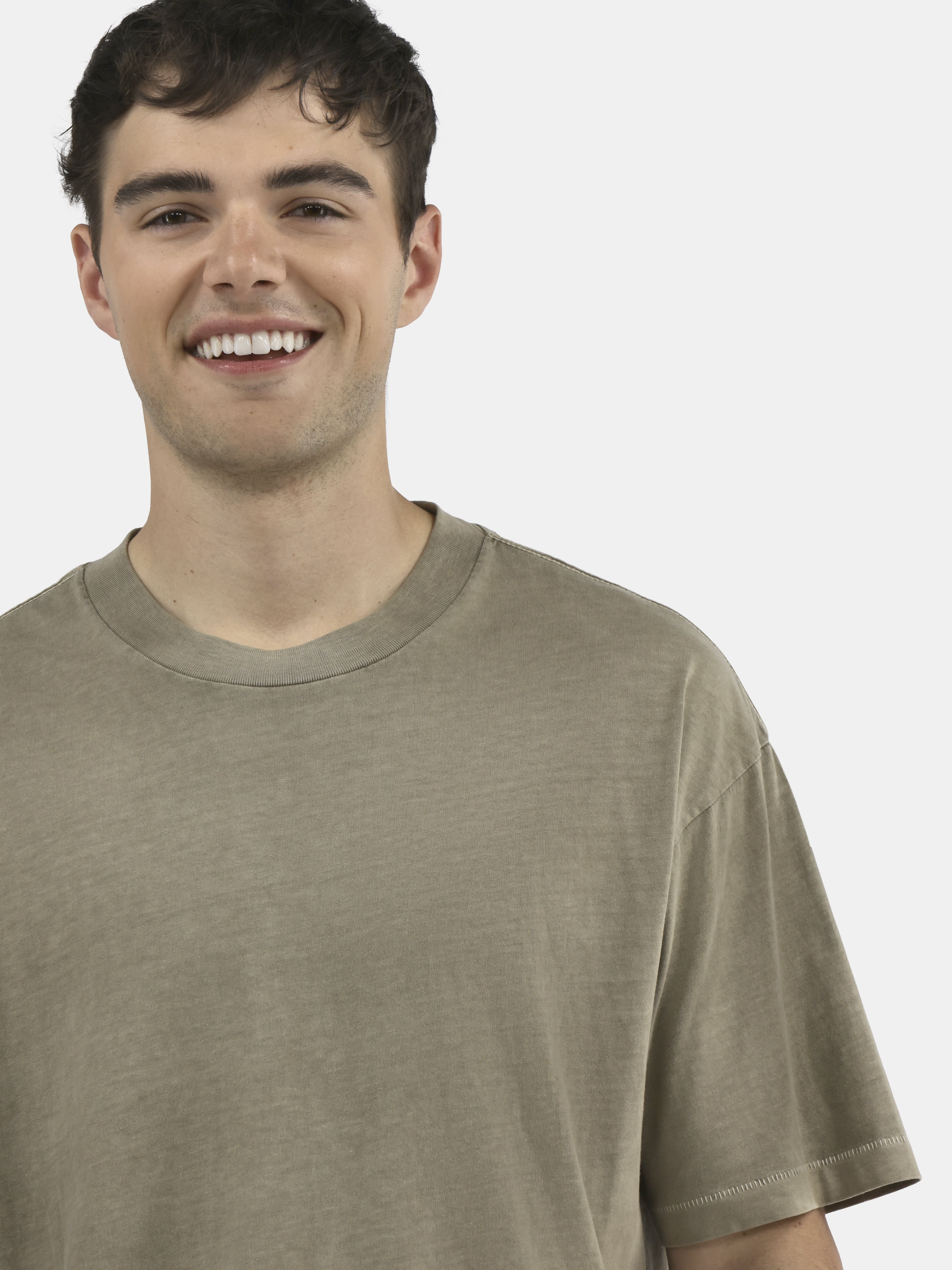No Boundaries Cotton Oversized Cropped Tee with Short Sleeves, 2-Pack, Men's and Big Men's XS-5XL